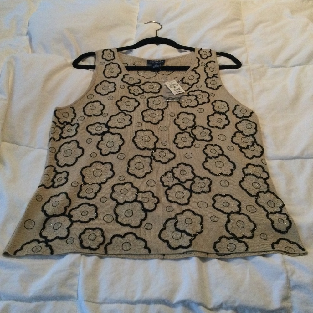 Beaded sleeveless top